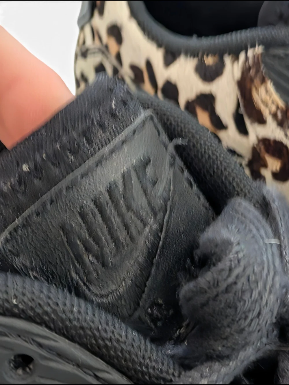 SOLD Vintage Nike Air Max Leather Cow Hide Leopard Print Athletic Sneakers - Picture 13 of 13